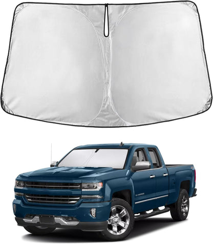 EcoNour Car Windshield Sun Shade | 2025 Upgraded Innovative No-Light-Pass Technology for Maximum Coverage | Foldable Sun Shade Keeps Your Vehicle Cool | Must-Have Car Accessories | Small (59" x 29") - Colors G
