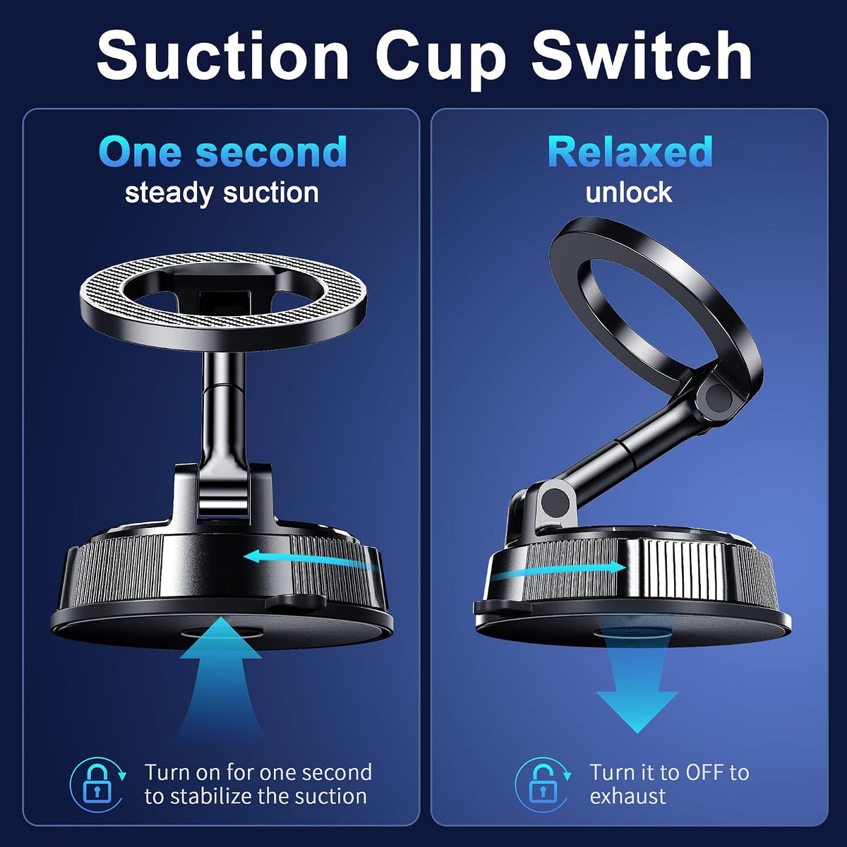 Qifutan Car Phone Holder Mount Phone Mount for Car Windshield Dashboard Air Vent Universal Hands Free Automobile Cell Phone Holder Fit for iPhone Smartphone Camera Mounts