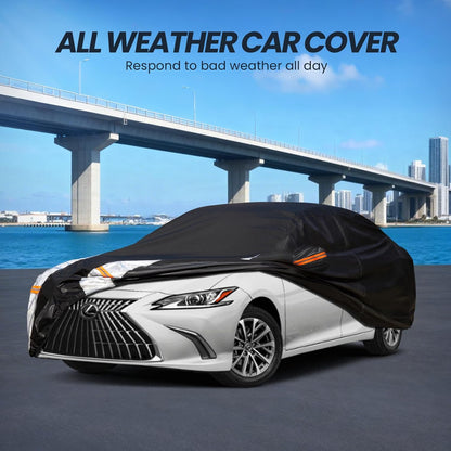 Large SUV Car Cover for Chevy Suburban 100% Waterproof All Weather, Heavy Duty Outdoor Full Exterior Covers Rain Sun Wind UV Protection. - Colors B