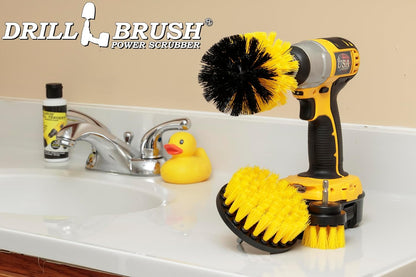 Drillbrush Car Detailing Kit | Drill Brush Set – Soft Bristle Power Scrubber Attachments for Cleaning Car Interior, Upholstery, Carpet, Seats, Wheels, Rims, Dash, Console, and Trim - Nylon Scrub Brush