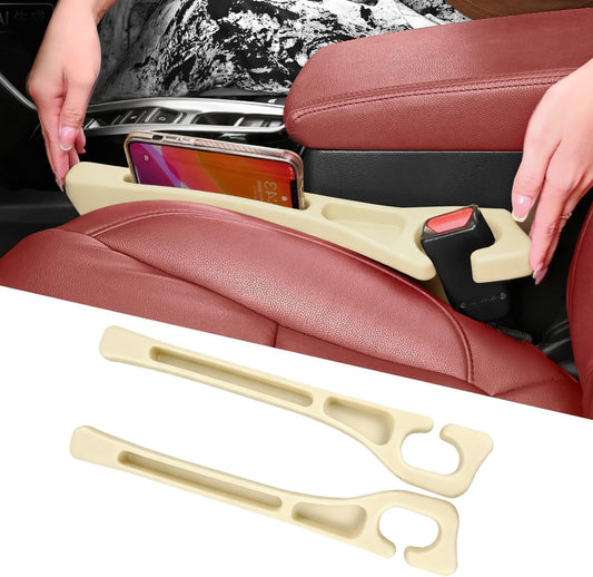 7F Car Seat Gap Filler, Organiser Between Seat and Centre Console, Universal Car Accessories, Fit SUV Truck Storage Black
