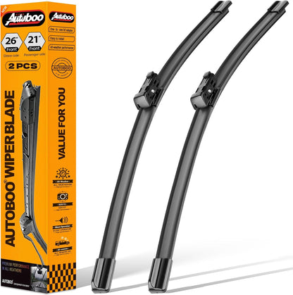 AUTOBOO 26"+19" Windshield Wipers Replacement for Tesla Model 3 2017 2018 2019 2020 2021 2022 2023 2024 2025 Model Y 2020 2021 2022 2023-2025 -Original Factory Quality (Pack of 2) - Colors A