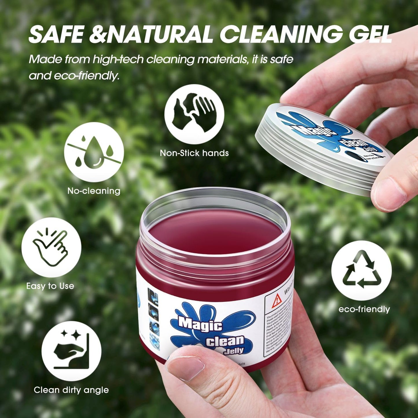 DNA MOTORING 4 Pack Car Cleaning Gels, Auto Detailing Tools Cleaning Putty Car Interior Cleaner Slime, Car Jelly Cleaner, Keyboard Cleaner, Car Cleaning Supplies, gifts for Men Women, TOOLS-00150