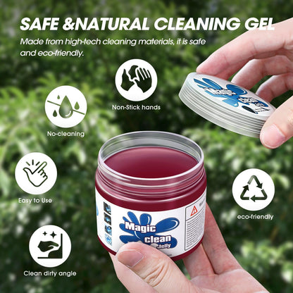 DNA MOTORING 4 Pack Car Cleaning Gels, Auto Detailing Tools Cleaning Putty Car Interior Cleaner Slime, Car Jelly Cleaner, Keyboard Cleaner, Car Cleaning Supplies, gifts for Men Women, TOOLS-00150