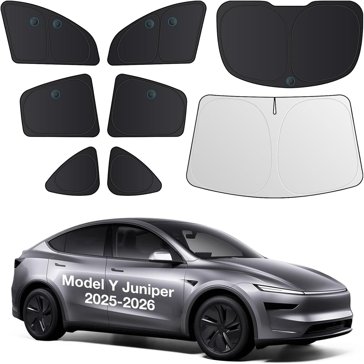Wigoo 2026 Upgrade 8PCS Full Set Window Sunshade for Toyota 4Runner 2010-2024 [7-Layer Cooler & Blacker, Ice-Crystal Tech] with Windshield for Sun Block, Baby, Camping, Privacy Napping, Relax