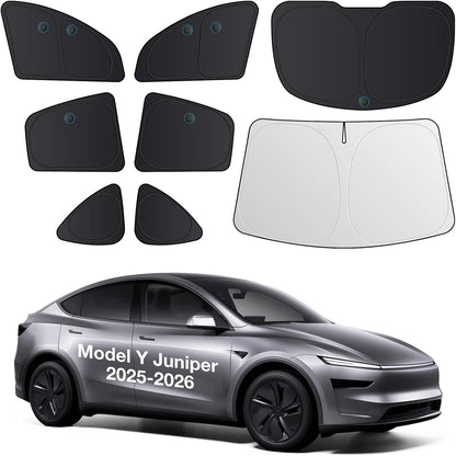 Wigoo 2026 Upgrade 8PCS Full Set Window Sunshade for Toyota 4Runner 2010-2024 [7-Layer Cooler & Blacker, Ice-Crystal Tech] with Windshield for Sun Block, Baby, Camping, Privacy Napping, Relax