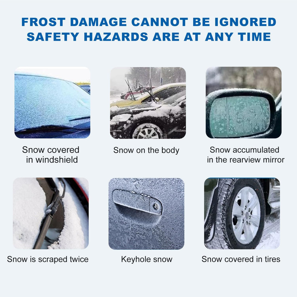 JoanofArc Deicer Spray for Car Windshield, Window Snow Spray, Instant Ice Melt, Deicer for Car Windshield, 250ml Multi-Purpose Melters, Winter Car Essentials for Fast Removing Snow, Ice and Frost