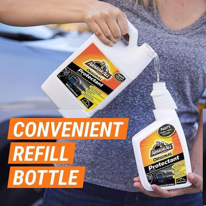 Armor All Car Protectant Refill by Armor All, Car Interior Cleaner with UV Protection, 1 Gal Each, White, 128 Fl Oz (Pack of 1)