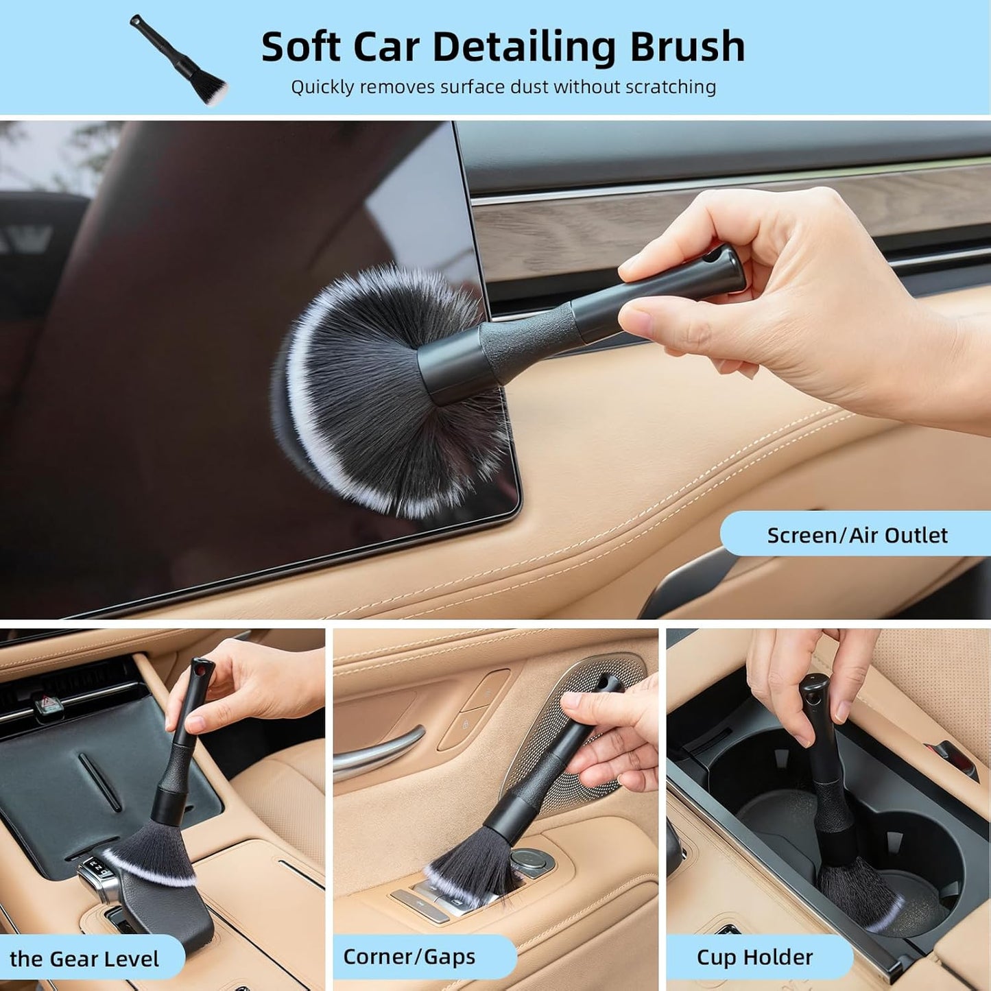 Cleaning Gel for Car Detailing Putty Car Vent Cleaner Goo Cleaning Putty Gel Auto Detailing Tools Car Interior Cleaner Dust Cleaning Mud for Cars Dust Cleaner Slime Keyboard Cleaner Gel (1Pack)