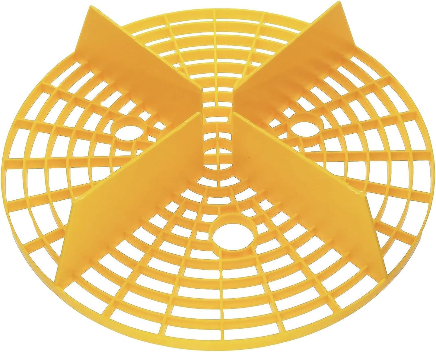 2Pcs Car Wash Cleaning Kit Bucket Guards Plastic Car Vehicle Washing Kits Insert Bucket Dirt Remove Fliter (Yellow, 23.5cm)