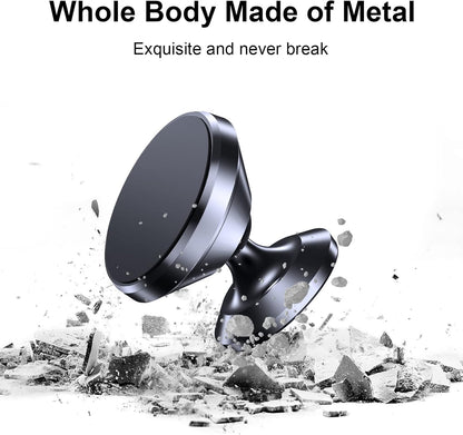 Coolpow【2 Packs Magnetic Phone Holder for Car【Strong Magnet】 Phone Holders for Your Car Phone Holder Mount【4 Metal Plate】 Universal Car Accessories for Women Men for iPhone Samsung Speakerphones