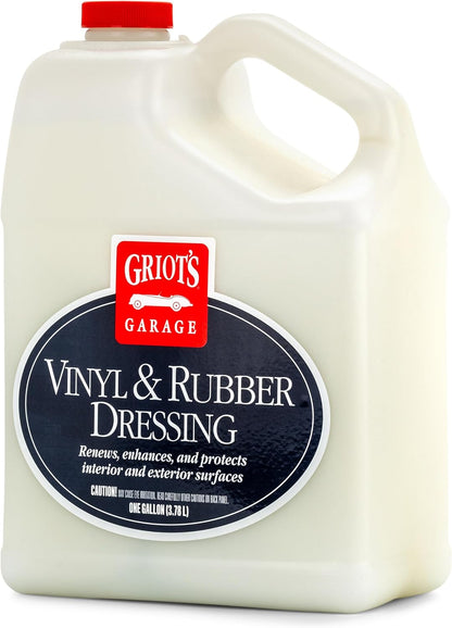 Griot's Garage Vinyl and Rubber Dressing for Car Detailing, Exterior and Interior Auto Cleaner and Protectant for for Plastic, Trim, Tires, and More, 10981, 22oz