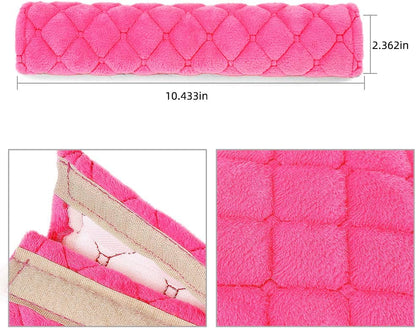 surpassme Car Seat Belt Pads Cover, 2 Pack Seat Belt Shoulder Strap Covers Protector to Release Stress to Your Neck and Shoulder for a Safety Driving (Pink)
