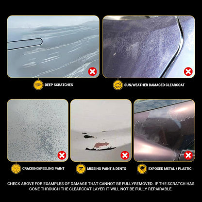 Car Scratch Remover for Vehicles, Scratch Repair Wax, Rubbing & Polishing Compound, Easily Removes Surface Scratches, Effectively Reduces Swirl Marks for Cars and Other Vehicles, 3.4oz/100ml
