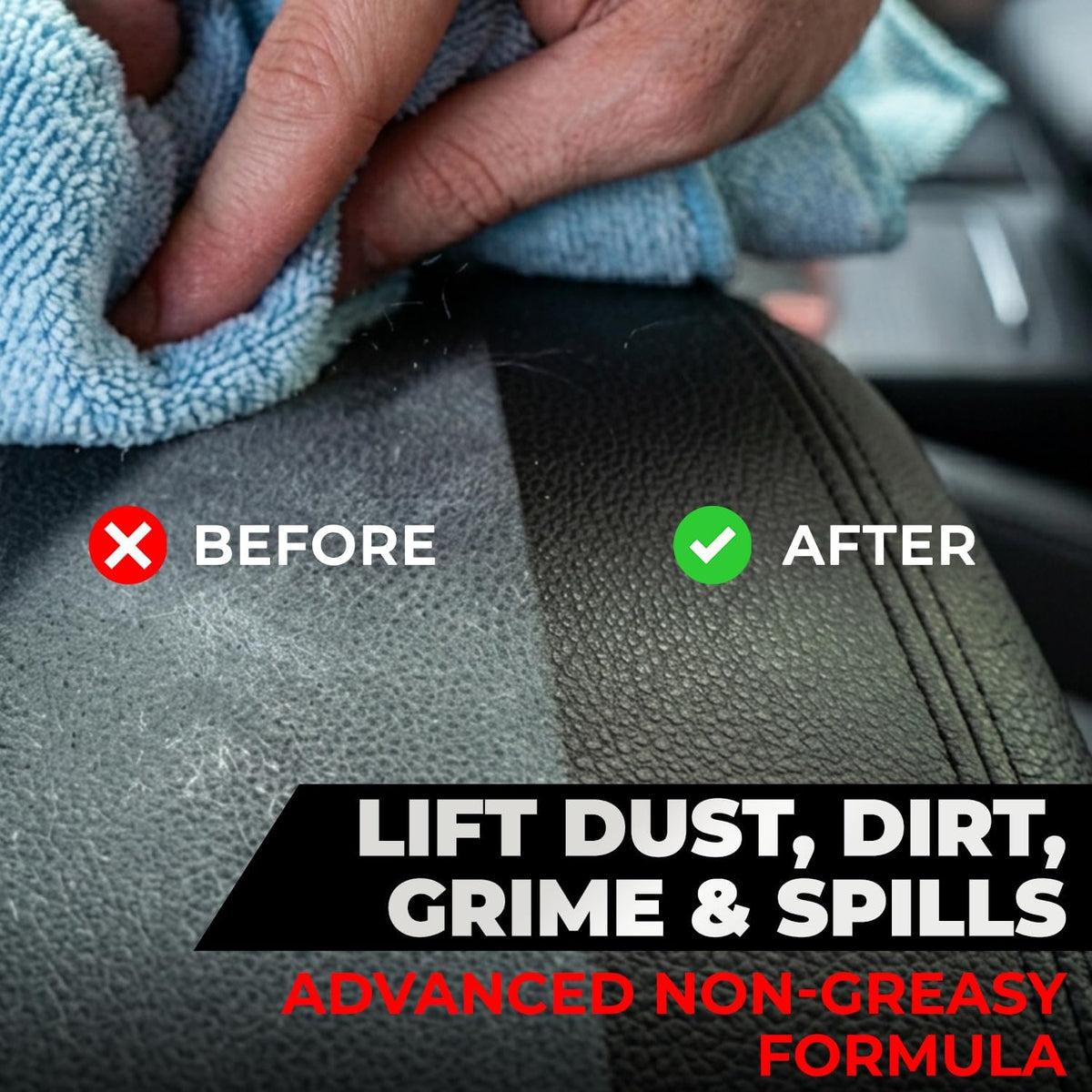 SHINE ARMOR Car Interior Cleaner & Protectant - Interior Detailer Spray with UV Defense, Streak-Free Car Cleaning Spray for Dashboard, Leather, Vinyl, Plastic & Rubber - Trucks, SUVs & RVs - 8 fl oz