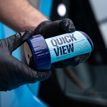 GYEON Quartz QuickView Ceramic Rain Repellent Glass Coating Liquid for exterior use, Extremely Hydrophobic Easy Apply Fast Drying Professional Grade Visibility Safety