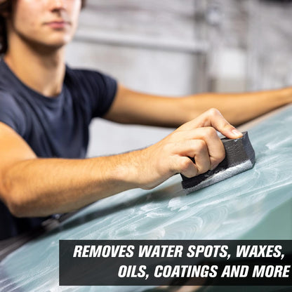 Invisible Glass 91411 Glass Stripper Water Spot Remover Kit – Cerium Oxide Based Auto Glass Polish for Windshields, Hard Water Spots, Road Films & Old Coatings – 4 Fl Oz