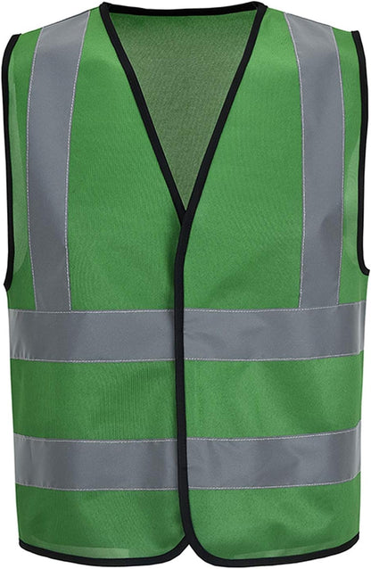 AYKRM 12 colour High visibility viz vest hi vis viz reflective work construction safety vest (XS-8XL) - Colors B