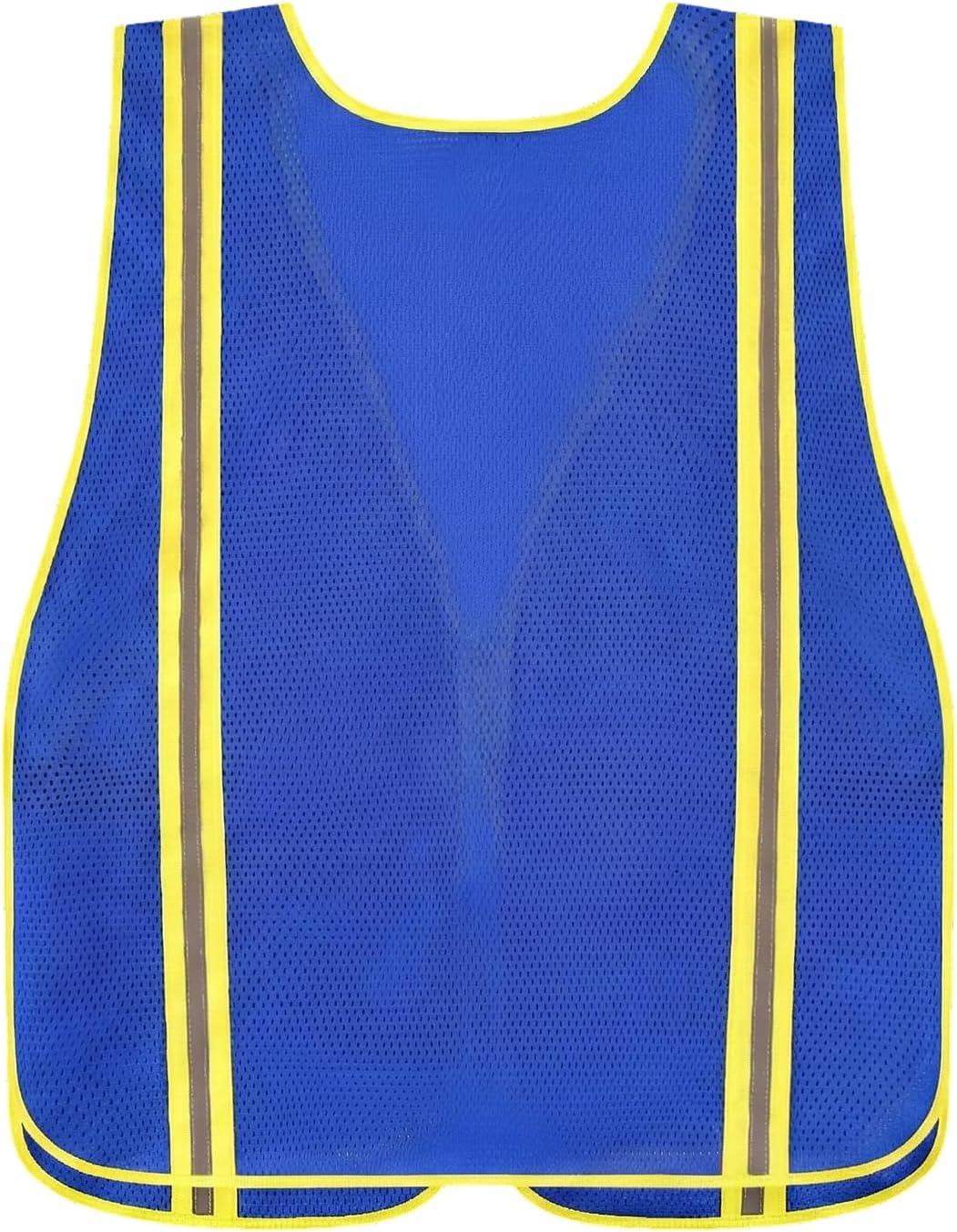 High Visibility Reflective Safety Vest for Men Women Class 2 Hi Vis Mesh Fabric Safety Work Jacket with Elastic Band