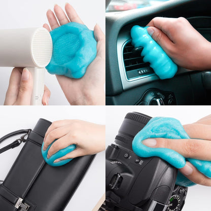 CLICK CLEAN Cleaning Gel for Car, 7oz Car Detailing Tools, Cleaning Putty Gel, Car Interior Cleaner Universal Dust Cleaner for Keyboard, Laptop, Air Vents