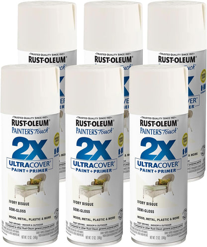 Rust-Oleum 334029 Painter's Touch 2X Ultra Cover Spray Paint, 12 oz, Gloss Clear - Colors E