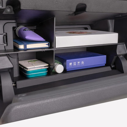 JKCOVER Compatible with Toyota Tacoma Glove Box Dividers Organizer 2016 2017 2018 2019 2020 2021 2022 2023 Accessories,Insert Box ABS Secondary Storage