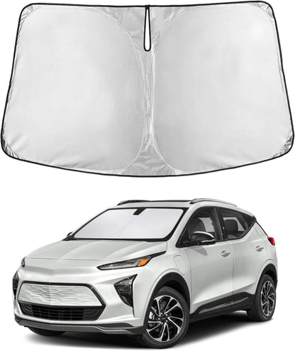 EcoNour Car Windshield Sun Shade | 2025 Upgraded Innovative No-Light-Pass Technology for Maximum Coverage | Foldable Sun Shade Keeps Your Vehicle Cool | Must-Have Car Accessories | Small (59" x 29") - Colors M