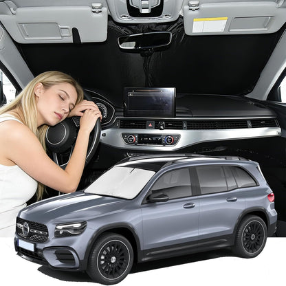 for Toyota Tacoma 2016-2023 2024 2025 2026 Sun Shade Sunshade Windshield Cover - 4 Layers Front Window Shade Custom Fit Tacoma 2Dr 4Dr Pickup Sun Visor 240T Shade Blocks UV Rays Car Accessories - Colors E
