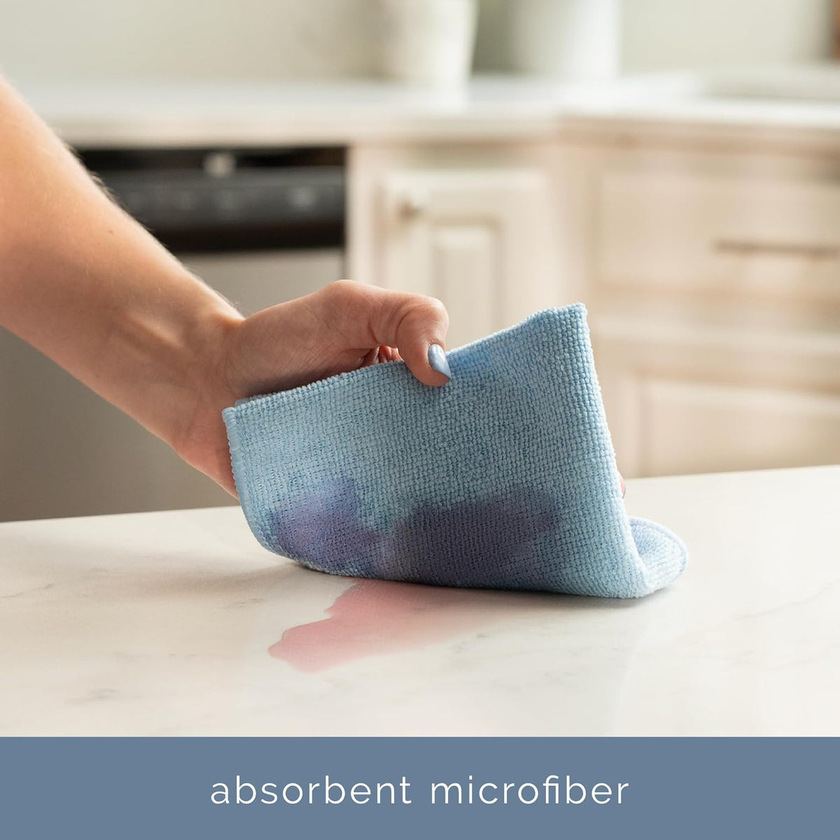 S&T INC. 100 Pack of Microfiber Cleaning Cloth, Bulk Microfiber Towel for Home, Reusable and Lint Free Cloth Towels for Car