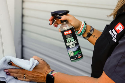 P&S Professional Detail Products Epic Waterless Wash – No-Water Car Cleaner, Polymer Gloss Intensifier, Safe on Paint, Metal & Glass, Quick Detailer & Wax Alternative, 1 Pint