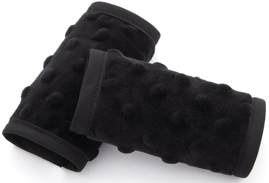 Pro Goleem Car Seat Strap Covers for Babies Soft Car Seat Strap Shoulder Pads for All Car Seats, Stroller, Pushcar, Black