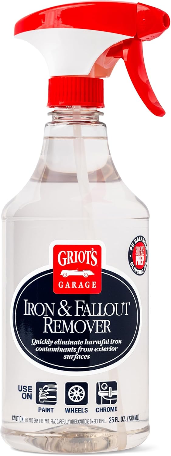 Griot's Garage Iron and Fallout Remover for Car Detailing and Cleaning, Remove Rust, Embedded Debris and Fallout from Multiple Exterior Surfaces 10948, 35oz