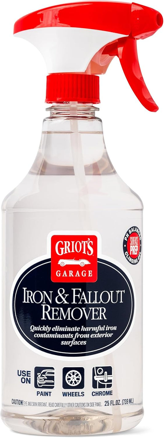 Griot's Garage Iron and Fallout Remover for Car Detailing and Cleaning, Remove Rust, Embedded Debris and Fallout from Multiple Exterior Surfaces 10948, 35oz