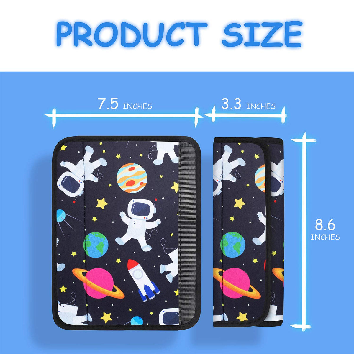 YR Seat Belt Cover for Kids, Soft Comfort Seat Belt Cushion for Children, Cute Cartoon Pattern Car Seat Belt Pads Cover for Girls and Boys, 1 Pack (Cartoon Spider)