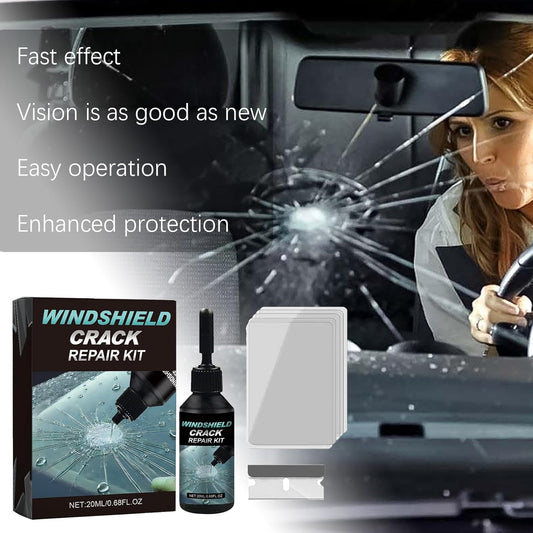 Windshield Crack Repair Kit 2 Packs, Car Windshield Crack Repair Kit with Glass Repair Liquid for Cracks and Chips, 2026 New Universal Cracks Glass Repair Kit for All Types