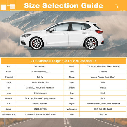 GUNHYI 16 Layers Car Cover Waterproof All Weather, Heavy Duty Outdoor Car Cover Universal Fit Sedan Toyota Camry, Tesla Model 3, Honda Accord, Nissan Altima, Kia K5/Stinger, Hyundai Sonata etc.