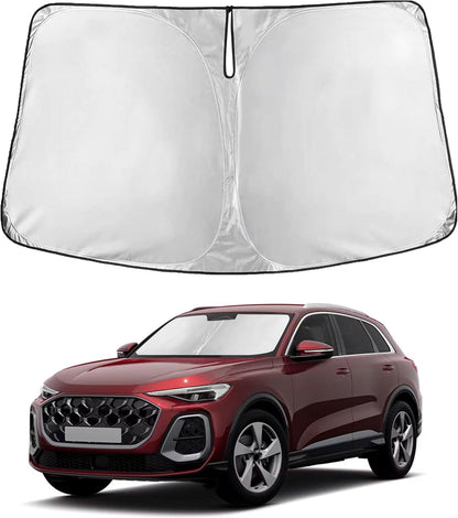 EcoNour Car Windshield Sun Shade | 2025 Upgraded Innovative No-Light-Pass Technology for Maximum Coverage | Foldable Sun Shade Keeps Your Vehicle Cool | Must-Have Car Accessories | Small (59" x 29") - Colors I