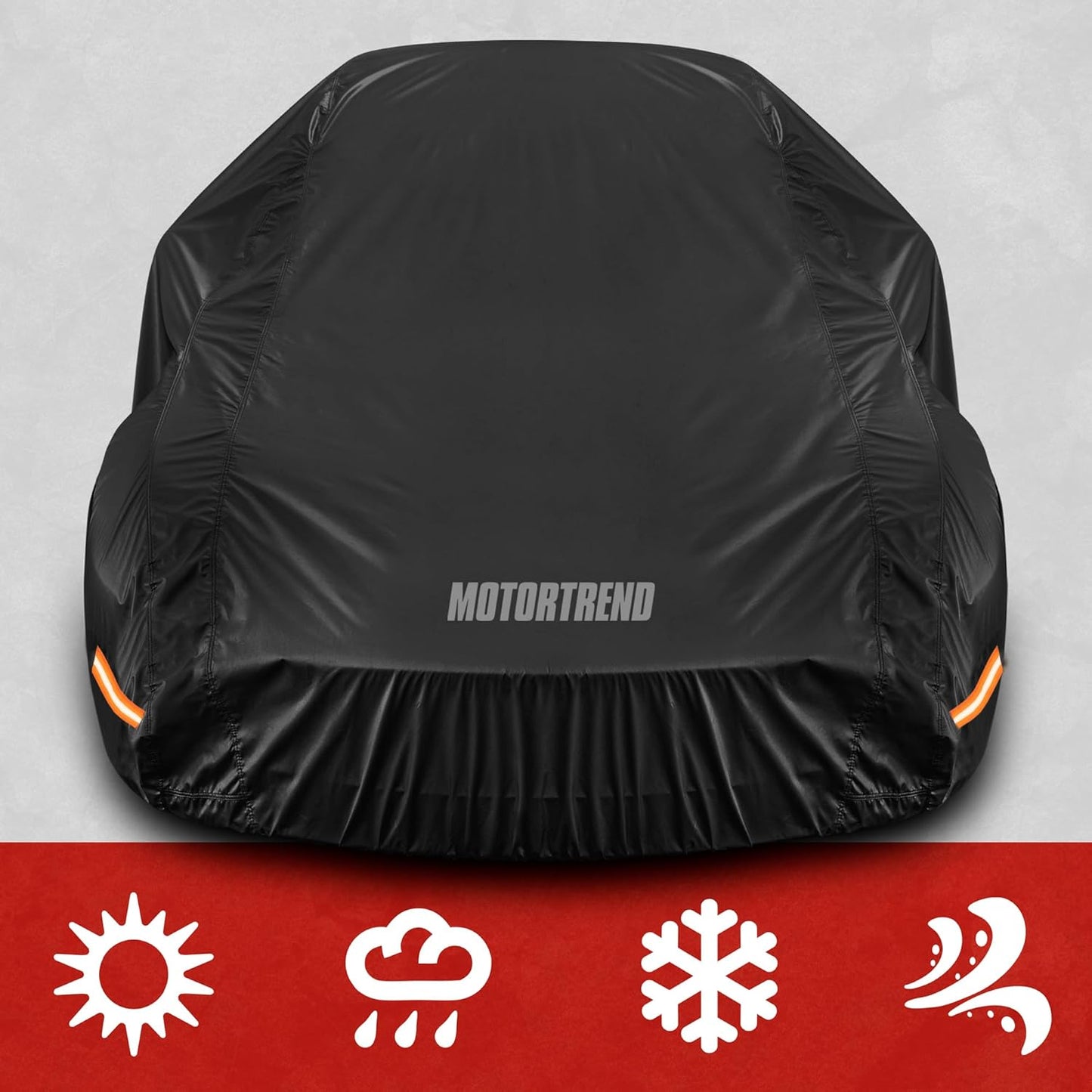 Motor Trend SafeKeeper Heavy Duty Car Cover Waterproof All Weather, Multi-Layered Truck SUV Car Cover for Snow Rain Sun UV Protection, Full Exterior Car Covers for Automobiles (Fits up to 190" Length)