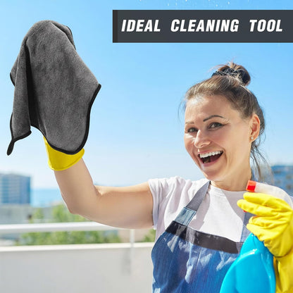 Tallew 40 Pcs Microfiber Towels:16"x16" Microfiber Drying Towels Bulk Micro Fiber Car Cleaning Cloth for Cars Drying Washing Polishing Office Windows Cleaning Household Supplies (Yellow)
