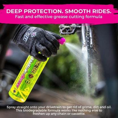 Muc-Off High Performance Waterless Bike Wash 750ml (Pack of 1) | Spray & Wipe Bike Cleaner | No Water Needed | Safe on Carbon Fibre | Cleans & Polishes with a Streak-Free Finish