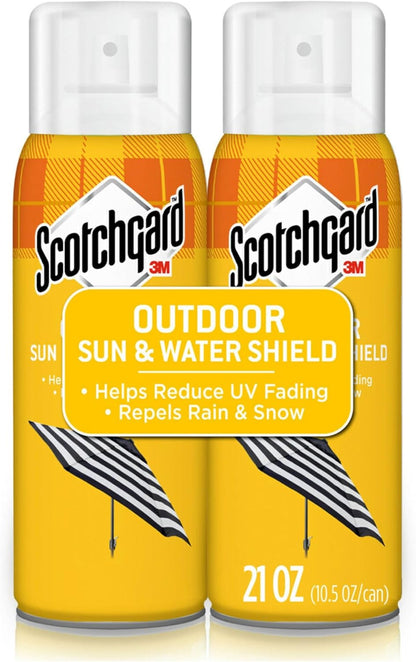 Scotchgard Sun and Water Shield, Repels Water, 10.5 Fluid Ounces (2 Cans)