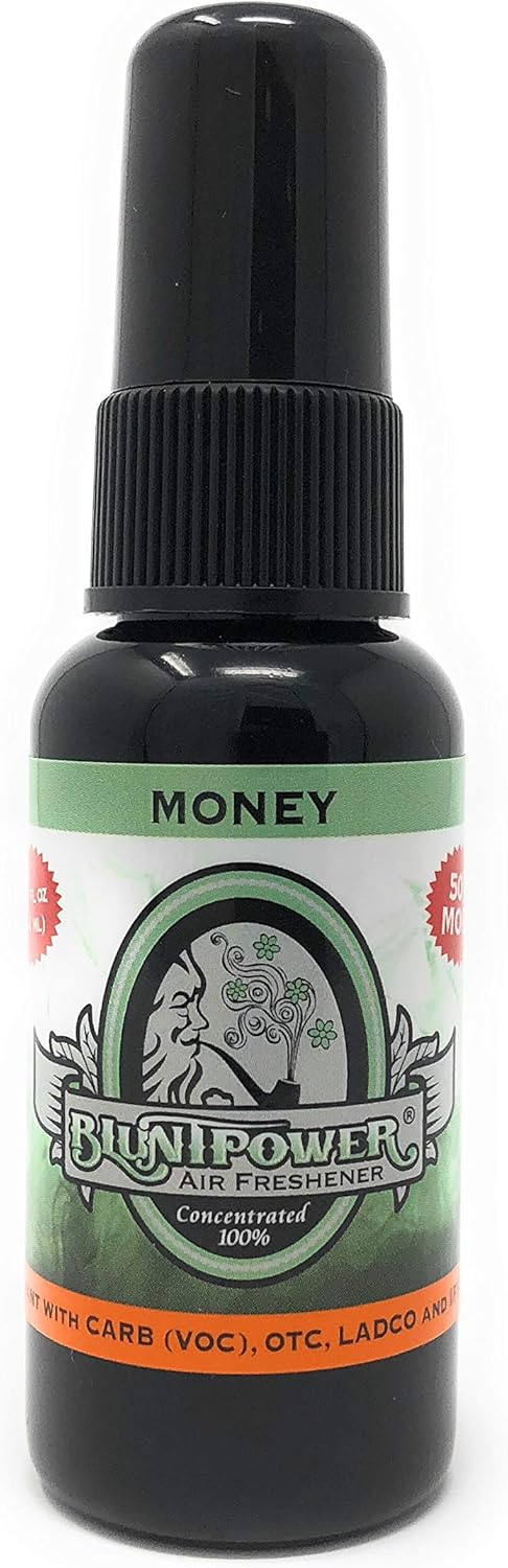 BluntPower (Baby Powder, 1 Pack) Concentrated Air Freshener Spray - Oil-Based Room Diffuser Spray - Long-Lasting Bathroom Scent, Car Freshener & Odor Eliminator - Colors B