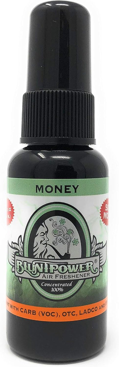 BluntPower (Baby Powder, 1 Pack) Concentrated Air Freshener Spray - Oil-Based Room Diffuser Spray - Long-Lasting Bathroom Scent, Car Freshener & Odor Eliminator - Colors B