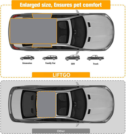 Dog Cargo Liner for SUVs - Waterproof Large Non-Slip Pet Trunk Mat with Bumper Flap Protector, Universal Fit for SUVs, Sedans, Vans