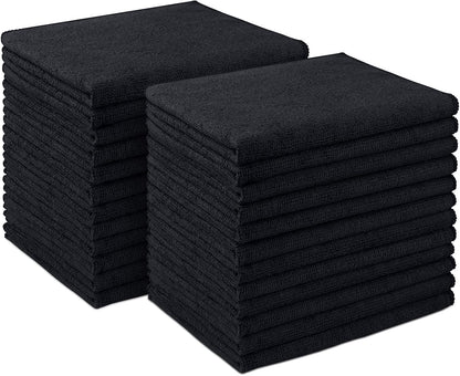 AIDEA Microfiber Cleaning Cloth 24 Pack, Microfiber Towels for Cars, Soft & Absorbent Cleaning Rags, Premium Lint Free Shop Towels for House, Kitchen, Car, 12inx16in