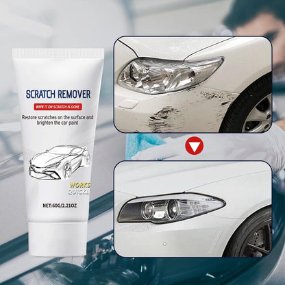 Car Scratch Remover, Scratch Remover for Vehicles, Car Paint Scratch Repair with Nano Sparkle Cloth, Car Scratch Repair 60g