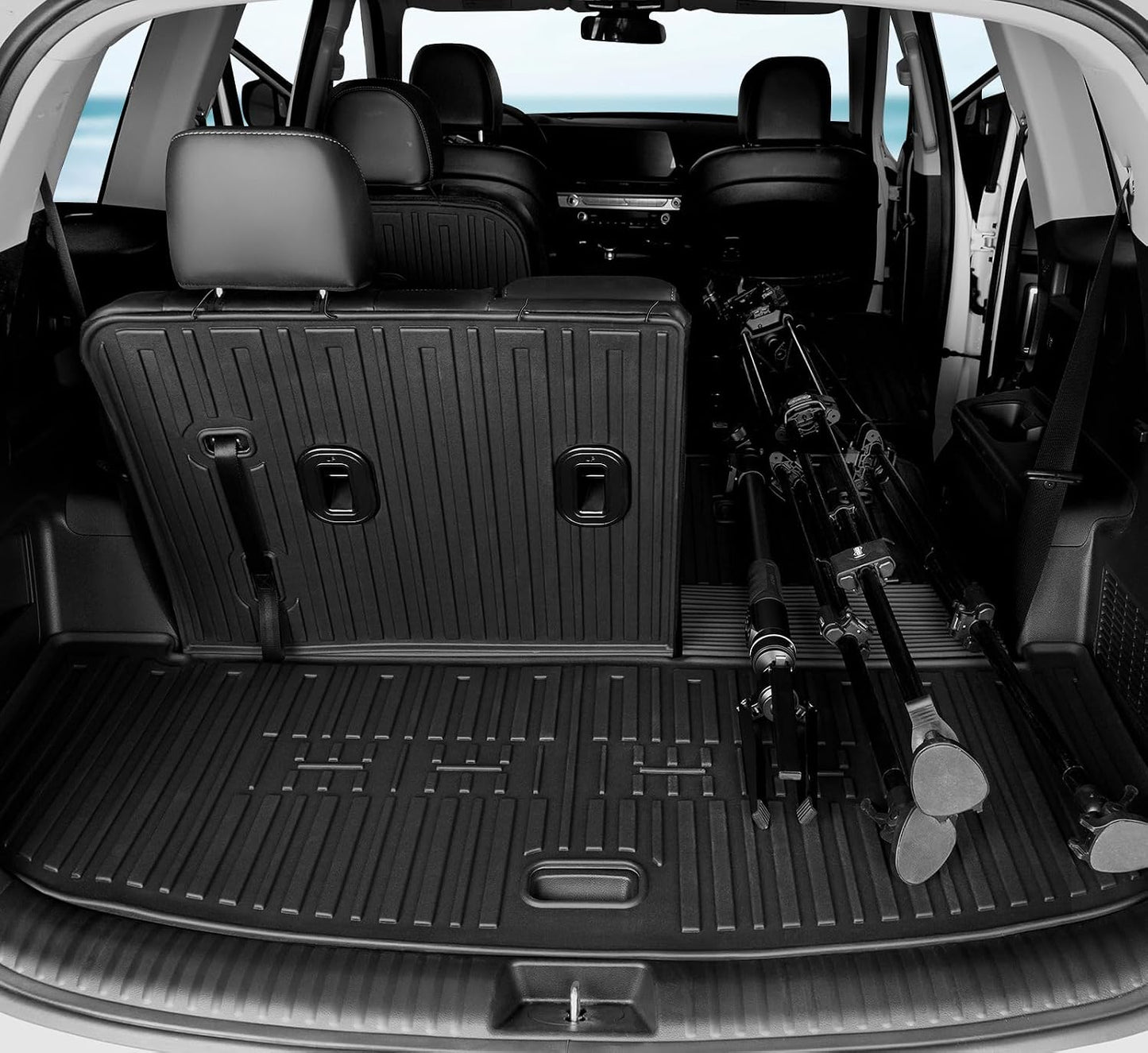 Floor Mats for Kia K5 2021-2026/Hyundai Sonata Gas 2020-2026, All Weather Floor Mats Trunk Cargo Liner Accessories, Full Coverage Set (Fit FWD Models)