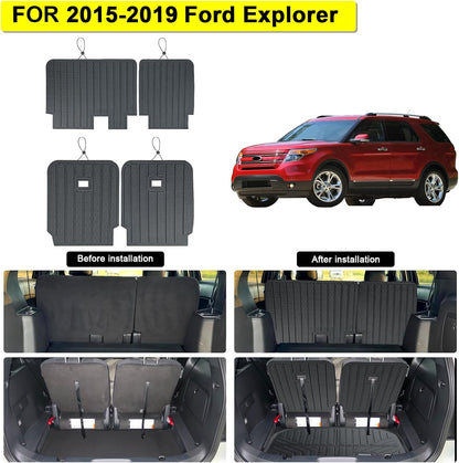 Floor Mats & Trunk Mat for 2012-2017 Chevy Equinox/GMC Terrain,TPE All Weather Protection 2 Rows Car Floor Liners with Cargo Liners for Chevrolet Equinox Accessories