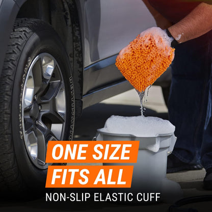 Armor All Microfiber Car Wash Mitt, Car Wash Supplies for Cars, Trucks and Motorcycles