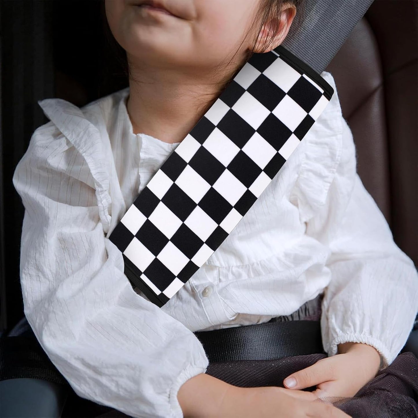 YR Seat Belt Cover for Kids, Soft Comfort Seat Belt Cushion for Children, Cute Cartoon Pattern Car Seat Belt Pads Cover for Girls and Boys, 1 Pack (Cartoon Spider)